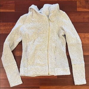 Lucky Brand Women's Hooded Textured Zip-Up Jacket Size XS
